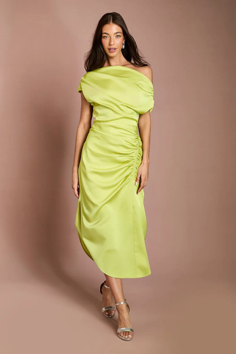 Coast olive midi dress womens - midi,