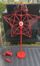 Ikea Strala Led Table Lamp Light Red Metal Star Christmas Vgc Fwo
