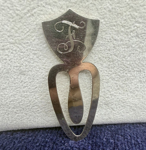 Sterling silver bookmark clip - sterling,