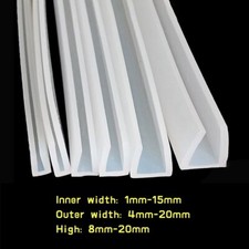 1mm - 15mm White U-Shape