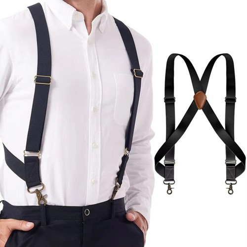 Heavy duty elastic suspenders - elastic,