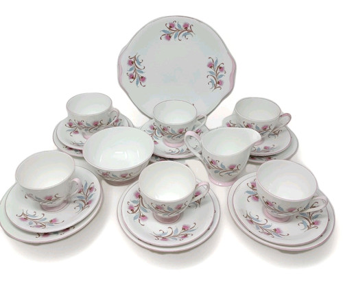 Royal standard tea set - tea, pink