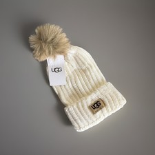 UGG Wool Knit Pom Pom Beanie