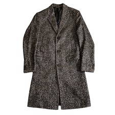 Zara Overcoat Mens M Black