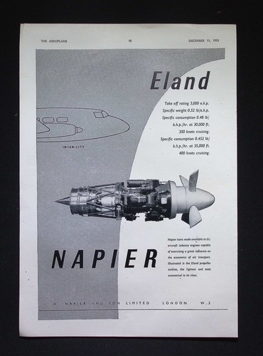 Original 1953 advert - advert, napier