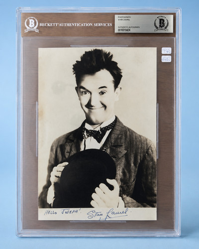 Stan laurel signed inscribed - stan,