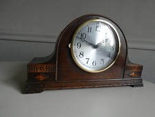 c1930s OAK MANTEL CLOCK