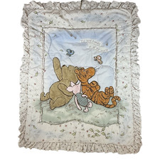 Classic Pooh Baby Comforter Quilt Blanket The Best Friends Pooh Piglet Tigger