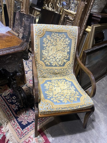 Vintage yew wood armchair - yew,