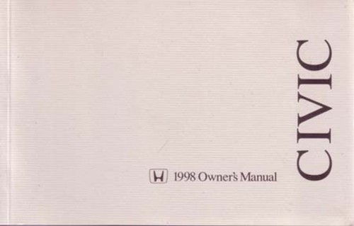 1998 honda civic coupe - 1998, owner's