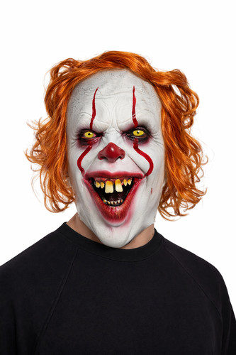 Scary horror clown latex - horror, mask