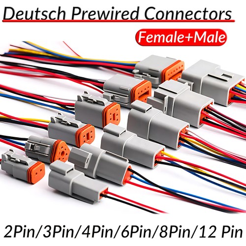Deutsch prewired connectors - deutsch, dt