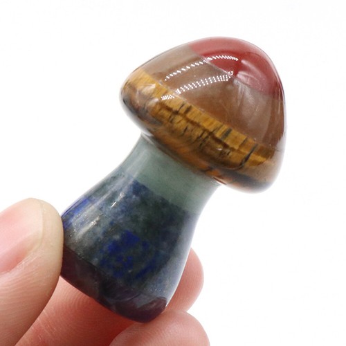 Chakra mushroom carved - 7,