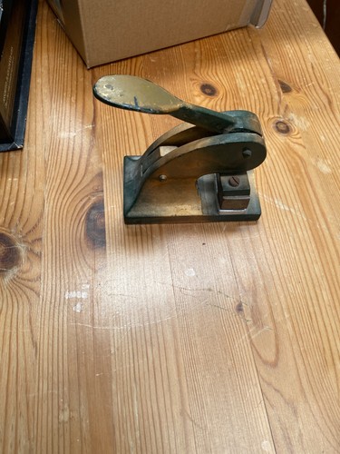 Antique embossing stamp press - antique,