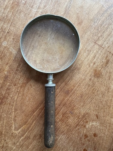 Antique magnifying glass heavy - antique,