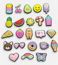 Cute Food Flowers Shoe Charms