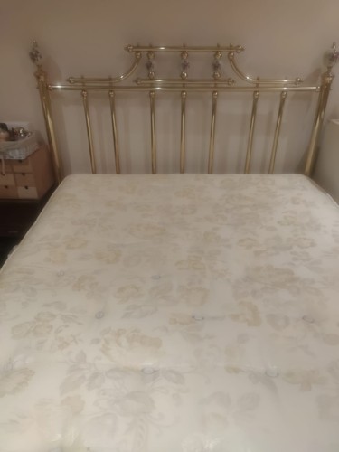 Antique brass bed - antique,