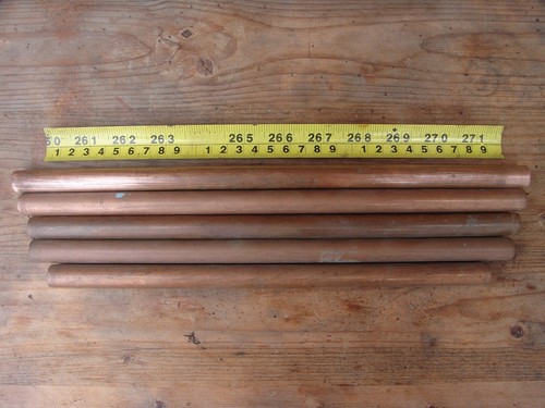 New copper pipe 15mm - , diameter