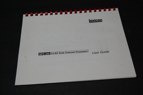 Lexicon mpx 500 - lexicon, 24-bit