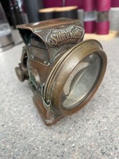 VINTAGE JOSEPH LUCAS SILVER KING BICYCLE PARAFFIN LAMP