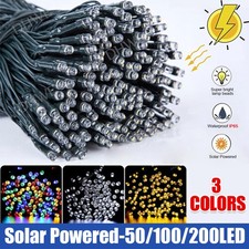 Outdoor Garden Solar Lights Fairy String Light For Party Wedding 100/200/300Leds