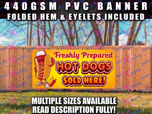 Hot dogs banner sign - dogs,