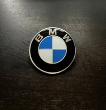 2 x BMW Bonnet Badge 82mm Fits