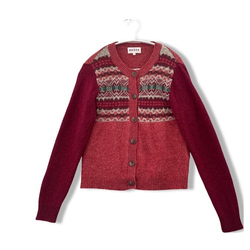 Brora wool fair isle cardigan - brora,