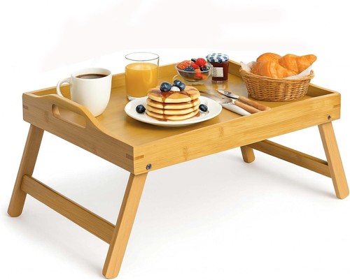 Bamboo bed tray - tray, wooden