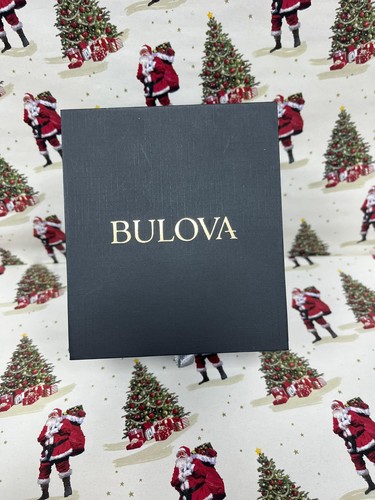 Black bulova watch boxed - black,