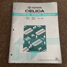 Toyota Celica ST202 ST204 AT200 Electrical Wiring Diagram Manual OCT 1993