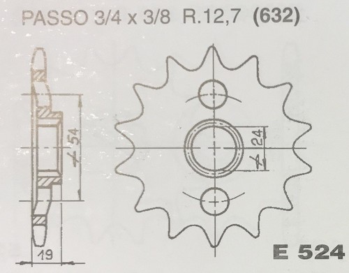 Front sprocket for - front,