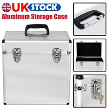 Aluminum Vinyl Flight Case DJ Record Collection Storage Box Holds 50pcs 12" LP