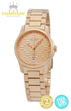 Gucci YA126567 G-Timeless 27mm Rose Gold Ladies Watch - New