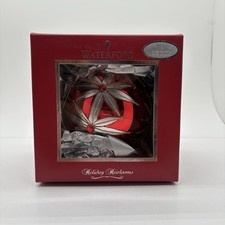 Waterford Holiday Heirlooms Crimson Rosslare Ball Ornament Limited