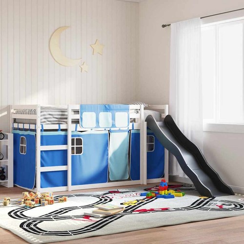 Bunk bed with slide and - bed,