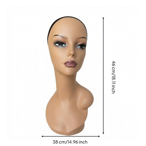 Mannequin head with - mannequin, shoulders