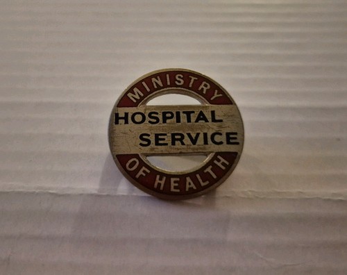 Vintage enamel badge ministry - vintage,