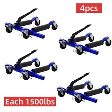 4x Wheel Skates Dolly Car Skates Vehicle Positioning Jack Tire 1500Lb Mechanical