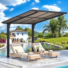 Metal Freestanding  Gazebo Aluminium Outdoor Pergola Waterproof for Patio