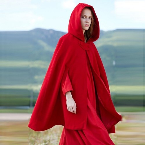 Women cape coat - women's, gothic