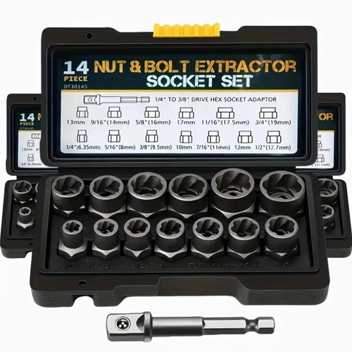 14pcs bolt extractor impact - 14pcs,