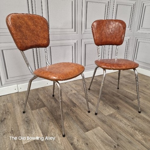 Pair mid century chairs - pair,