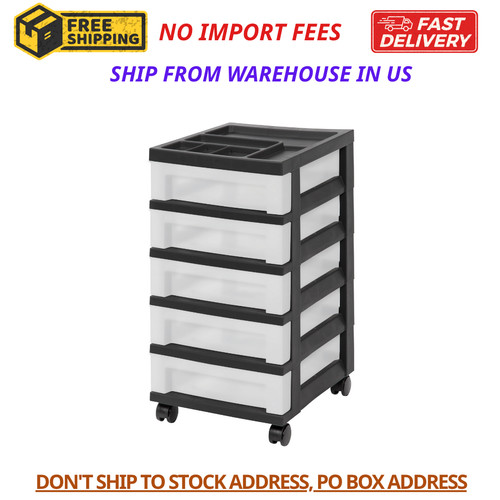 Drawer narrow plastic - 5-drawer,