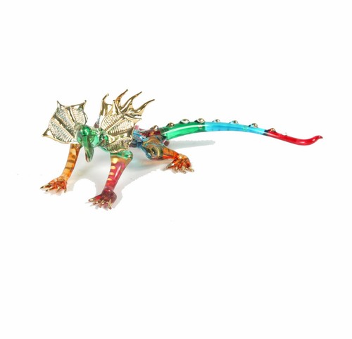 Glass iguana with cover - with, small