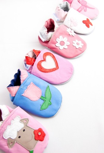 Shoozies leather baby shoes - baby,