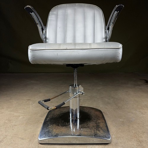 Old lotus barber chair with - lotus,