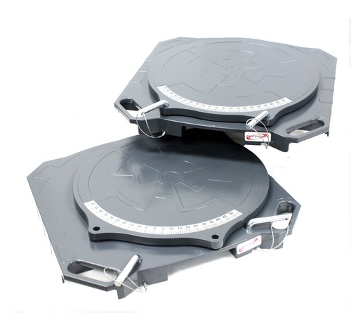 One pair aluminum turntable - pair,