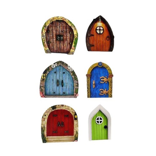 Wooden miniature fairy door - miniature,