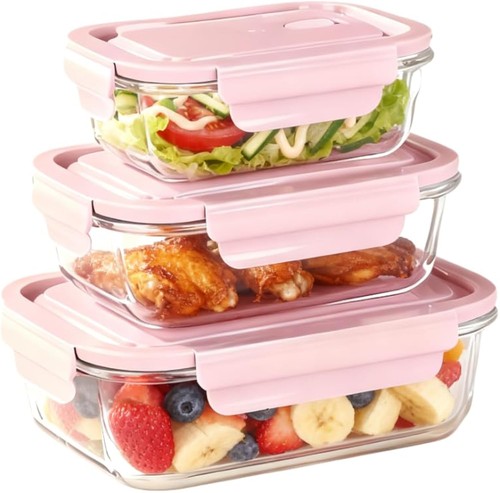 Piece airtight glass food - glass,